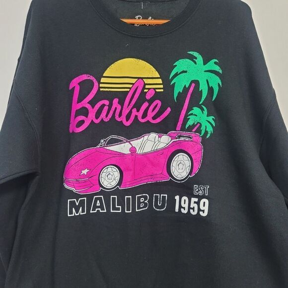 Black Barbie Malibu Sweatshirt,  Large - Picture 4 of 6